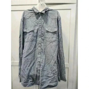 Men's Size XLT  Long Sleeve The Foundry Supply Co Button Down